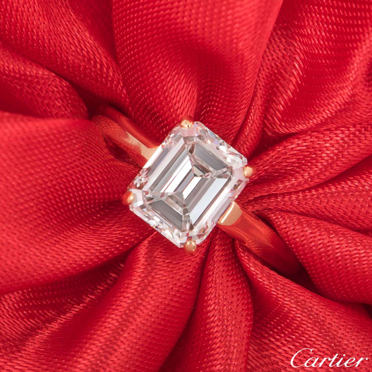 cartier yellow gold engagement rings